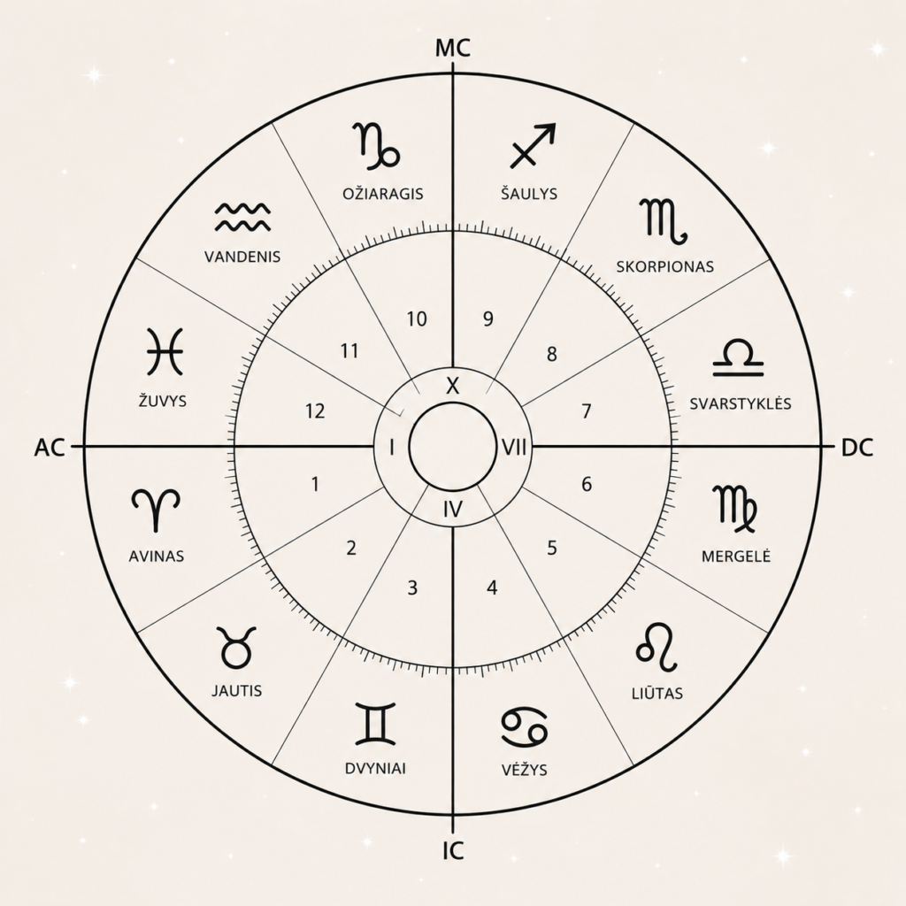 Astrologiniai būstai horoskope